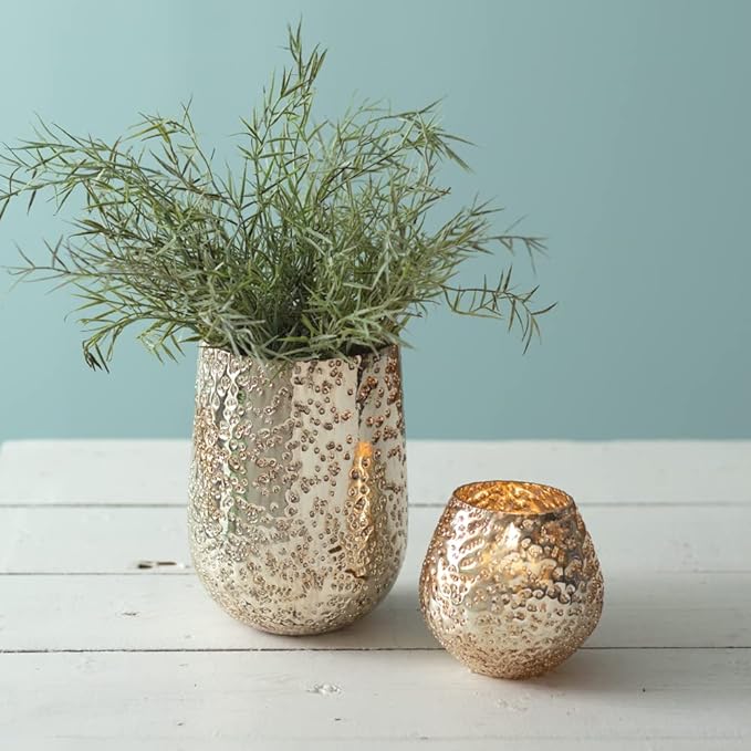 Colonial Tin Works Aurelia Vase, Mercury Glass