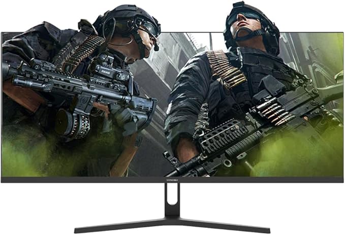 Viewedge Gaming Monitor 34 inch WQHD (3440x1440p) 165Hz Computer Monitor, 1ms 120% sRGB HDR10 VA DisplayPort HDMI Monitor, Wall Mountable Built-in Speakers