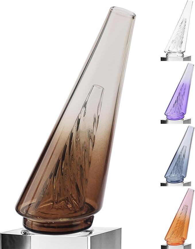 Mini Gradient Glass Vase, Exquisite Desktop Decorative Vase, Pro Glass Replacement for (Coffee)