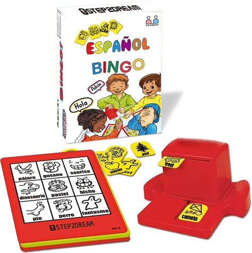 1Step2Dream Spanish Bingo Game - Fun Sight Word Matching for Kids | Perfect for Classroom & Family Learning