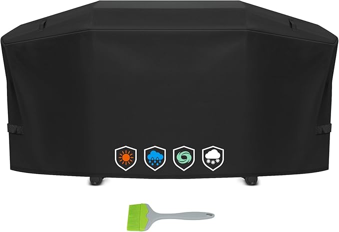EZ-DONGTENG Heavy-Duty 600D Grill Cover fit for Weber Slate 36" Flat Top Griddle Grill，3400120 Weber Slate 36" Griddle Outdoor Waterproof Griddle Cover