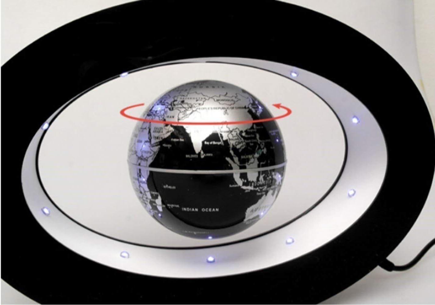 Skiennix LED Night Light - Decorative Floating Sphere Lamp for Home Office & Desk Decor