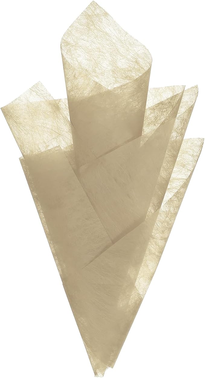 PATIKIL 11.8 Inches Tissue Flower Wrapping Paper, 141 Sheets Waterproof Floral Bouquet Wraps Gift Packaging Tissue for Party Birthday Wedding Holiday Decorations Crafts, Brown
