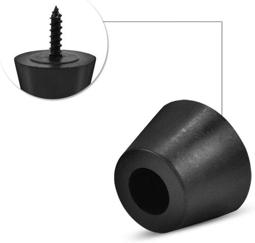 ASHATA Anti-Vibration Rubber Feet Pads - 8 Pcs 30x20mm for Speakers & Amplifiers | Includes Screws