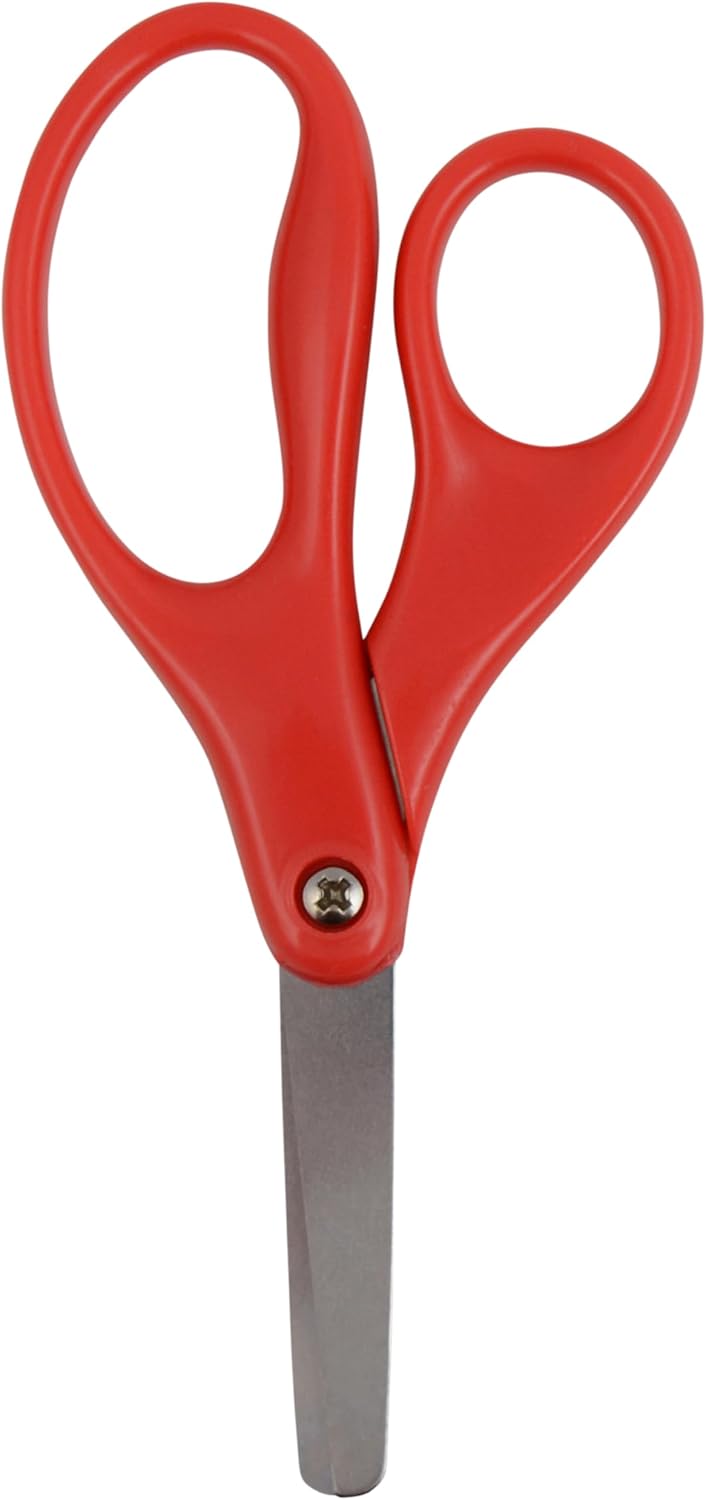 Westcott 5" Blunt-Tip Scissors for Kids - Durable School & Craft Scissors in Red or Blue