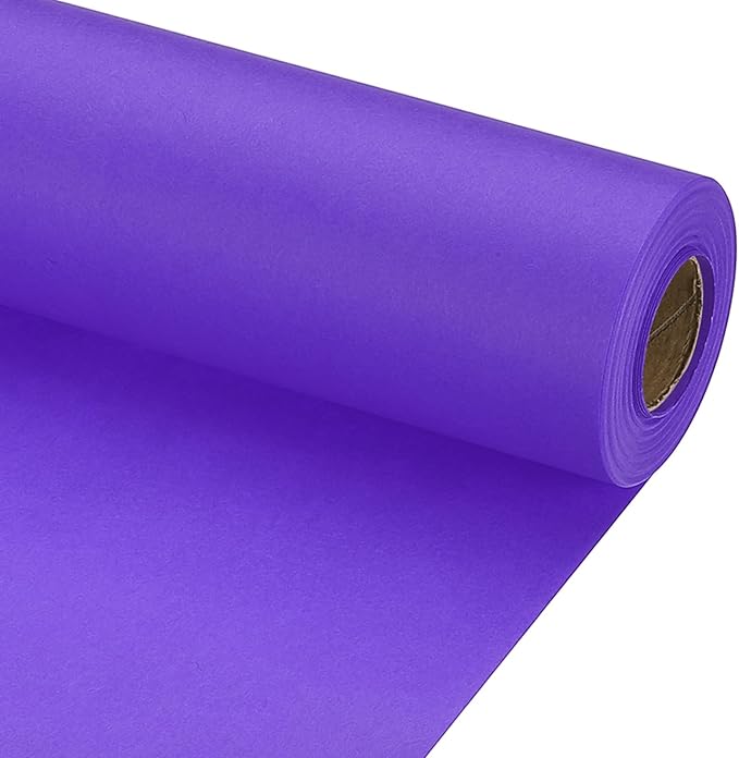 PATIKIL Wrapping Paper, 15" x 600"(49') 70 GSM Craft Paper Roll Kraft Packing Paper for Poster Bulletin Board, Gift Wrapping, Violet Blue