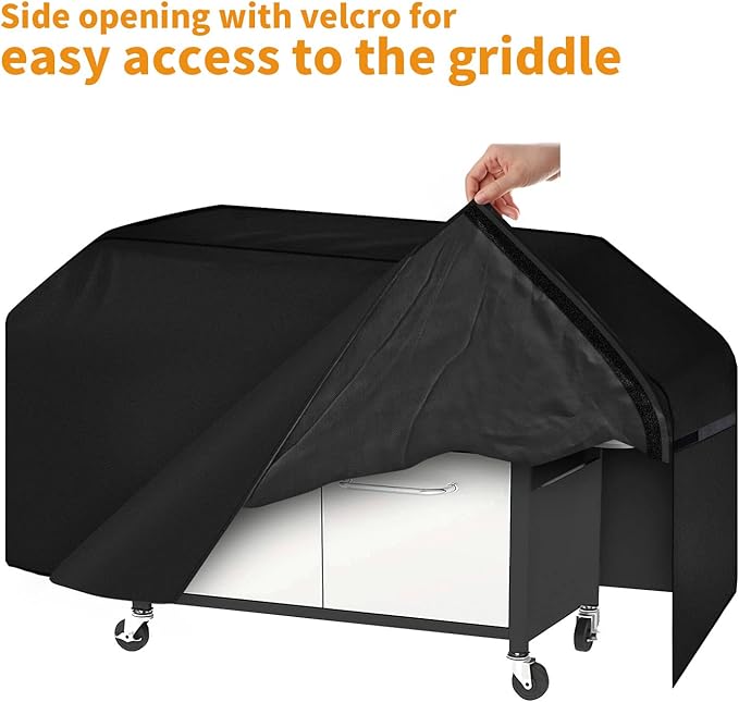 iCOVER Griddle Cover for Blackstone 28" ProSeries Griddles 600D Heavy Duty Waterproof Canvas with Front Side Opening