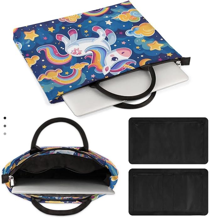 Hsnar 15.6 Laptop Case Briefcase Handbag with Accessory Pocket Slim Laptop Bag Laptop Sleeve