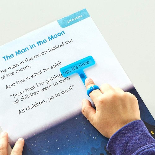 Hand2Mind FingerFocus Highlighter - Guided Reading Strips for Kids | Dyslexia & ADHD Tools (6 Pack)