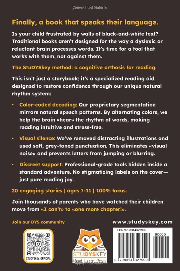 DYScoveries | The Hidden Mysteries - 20 Engaging Short Stories for Children with Dyslexia - Color-Coded Syllables