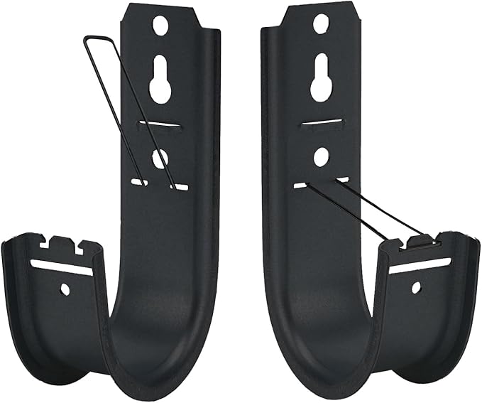 KUAGINZUHE 100 Pack 2-Inch Galvanized Steel Cable Support J-Hooks with Retainer Clips - Heavy Duty Wall Mount Cable Management Hooks for Structured Cabling & Organization