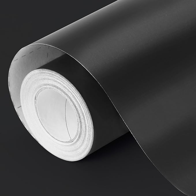 Black Wrapping Paper, 30inch x 33ft Matte Solid Color Metallic Wrapping Paper, Gift Wrapping Paper Roll for Graduation Gifts, Father's Day, Halloween, Birthday, Christmas, Wedding, DIY Invitations
