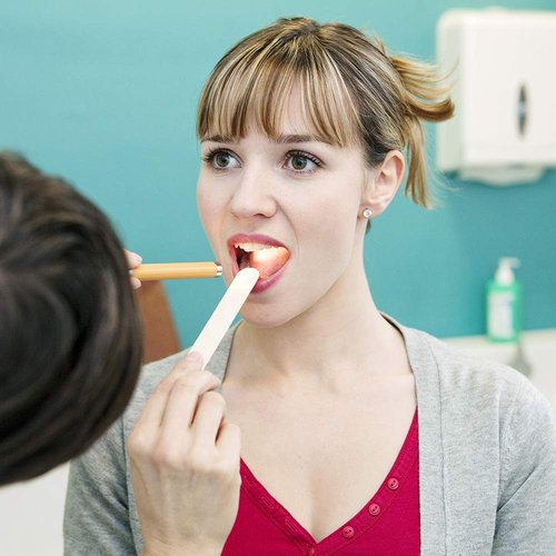 ForPro Professional Collection Senior Tongue Depressors - Large Sterile Wax Applicator Sticks, 6" | 100-Count