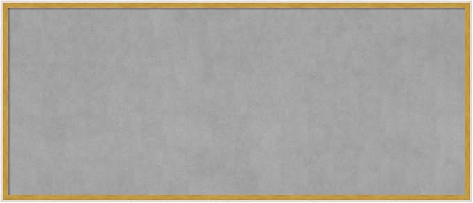 Amanti Art White Framed Magnetic Board 21x49 Oversize Vision Board for use with Magnets, 100% Metal Sheet to Display Items as Office Decor or for Home Organization in mudroom, Kitchen or Kids Room