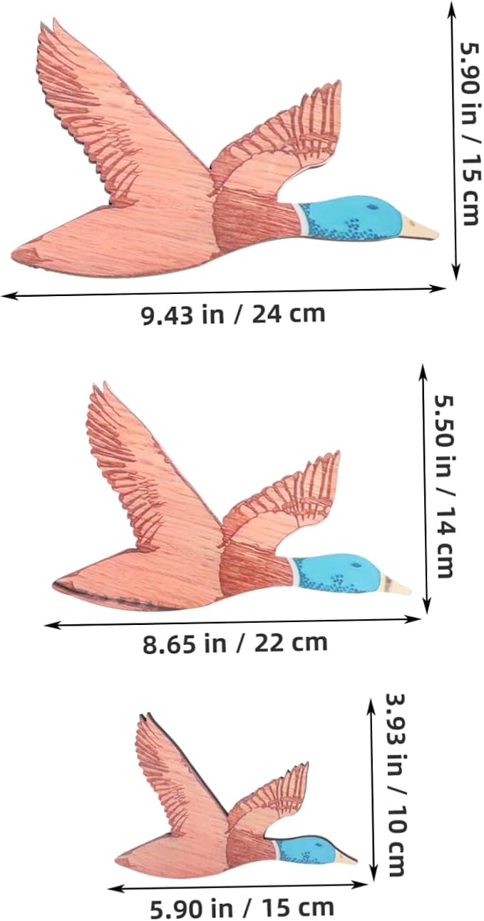 Alipis 3pcs Vintage Wood Wall Decor Rustic Wooden Wall Art for Living Room and Bedroom and Easy to Install Versatile Home Decoration Unique Bird Branch Design
