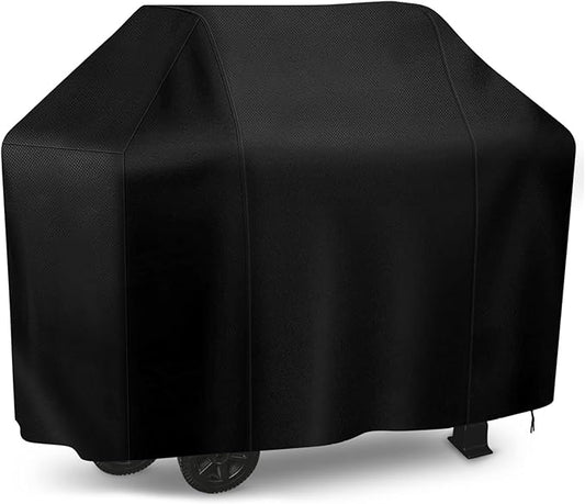 iCOVER Grill Cover, 60 inch BBQ Grill Cover for Outdoor Grill, Anti-UV & Fade Resistant Gas Grill Cover, Waterproof Barbecue Grill Covers for Weber, Char-Broil, Nexgrill and More, Black