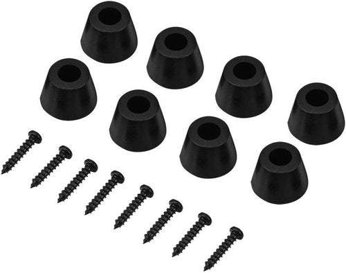 ASHATA Anti-Vibration Rubber Feet Pads - 8 Pcs 30x20mm for Speakers & Amplifiers | Includes Screws