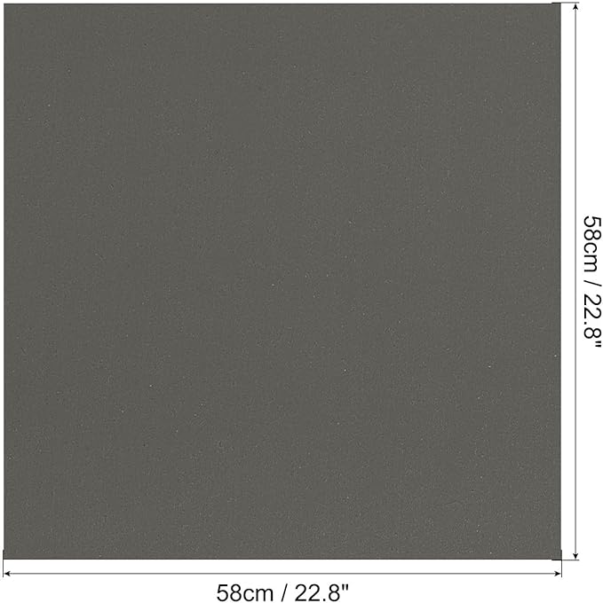MECCANIXITY Flower Wrapping Fog Paper 22.8x22.8 Inch Waterproof Matte Floral Wrapping Paper for DIY Crafts, Gift/Gift Box Packaging Dark Gray 20 Pcs