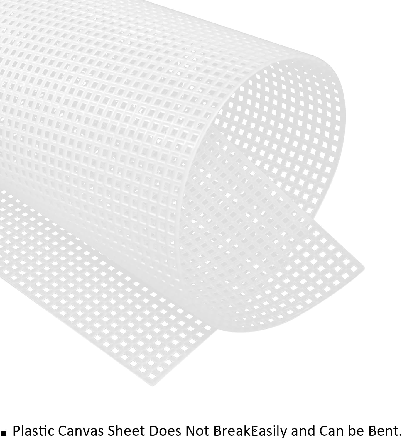 Skiennix Plastic Canvas Sheets - 20 Pieces of 10.2x13 Inch Mesh for Crafts & Needlepoint Projects