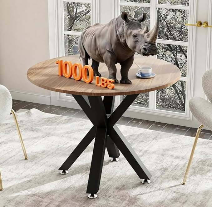 FUSHIAIPTC Metal Table Legs 28 Inch, Artistic Heavy Duty Dining Table Base with Suction Cups & Pre-Drilled Holes, Fits Glass Marble Wood Tops, DIY Desk Coffee Table Legs, 1000LBS Capacity, Black