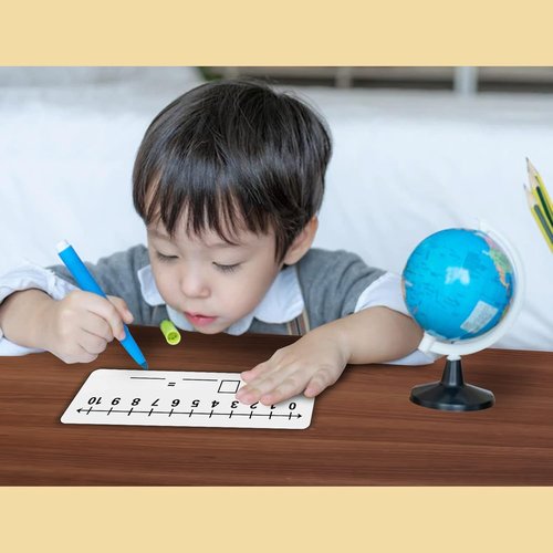 Dry Erase Number Line Board by [Brand Name] - Double-Sided Math Tool for Students | Durable 12 x 4 Inch, 0-10 & 0-20