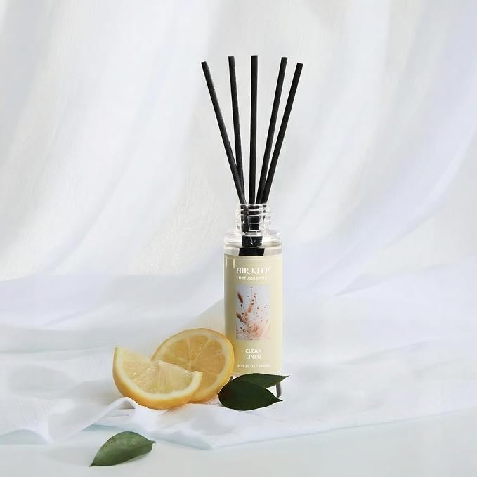 Airkeep Reed Diffuser Oil Refill/Clean Linen/3.38 oz/1 Pack/Air Freshener & Aromatherapy Essential Oil Blend for Home Fragrance – Scented Refill Oil for Bathroom, Bedroom & Home Decor