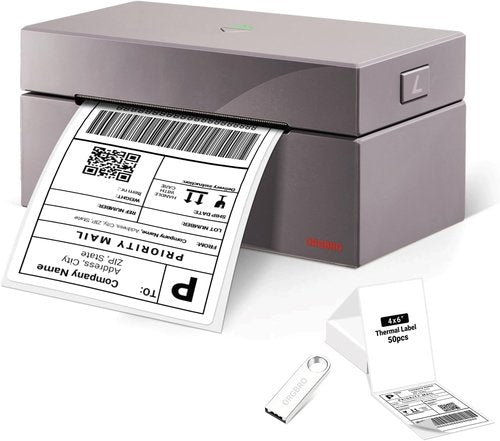 ORGBRO Z1 Thermal Shipping Label Printer - High-Speed 4x6 Sticker Maker for Small Business | USB Only