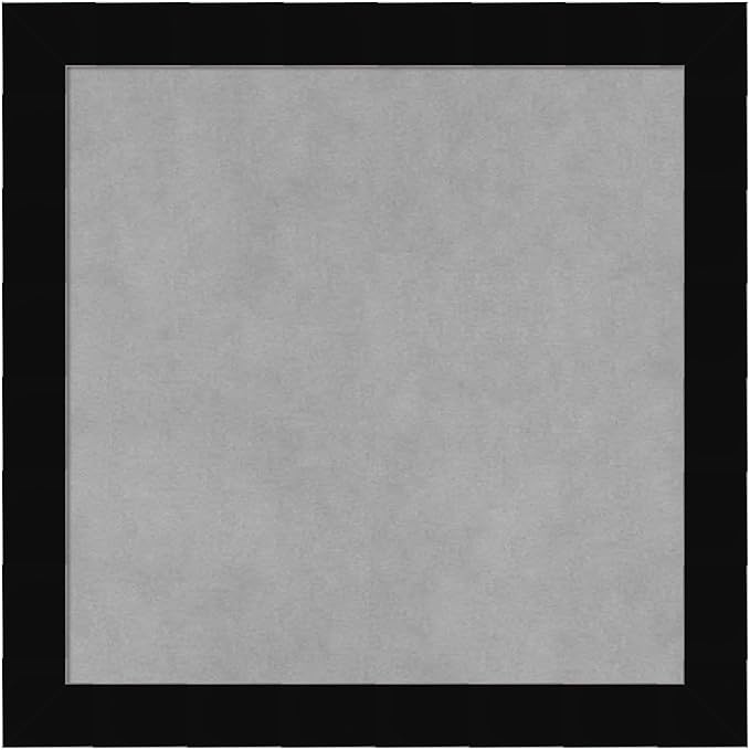 Amanti Art Black Framed Magnetic Board 19x19 Small Vision Board for use with Magnets, 100% Metal Sheet to Display Items as Office Decor or for Home Organization in mudroom, Kitchen or Kids Room