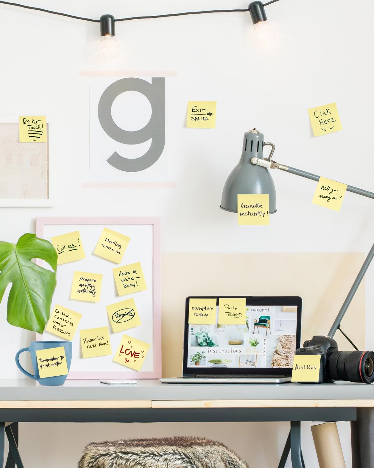 Skiennix Sticky Notes - 3x3 Yellow Self-Stick Memo Pads | 3600 Sheets in 48 Pads for Office & School