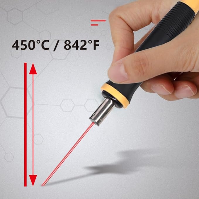 Foam Cutter Hot Wire Electric Styrofoam Cutting Pen Tool | Higher Temperature | 2 Needle | Heat-Insulated Handle | for Eva Foam Board
