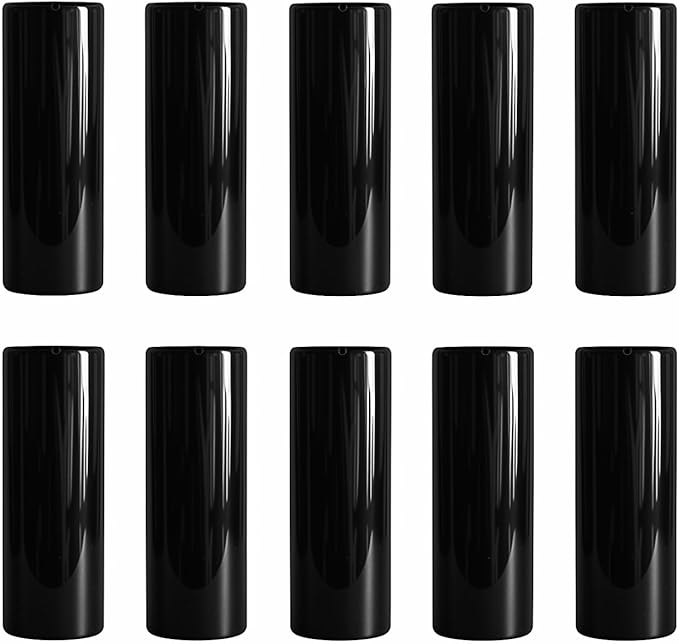 Modern Black Ceramic Vase Set of 10 for Living Room Bedroom 5.51'' Minimalist Fresh Small Flower Vases for Bouquet Fake Plant Home Decor Office Fireplace Centerpieces Nordic Style 10 Pack