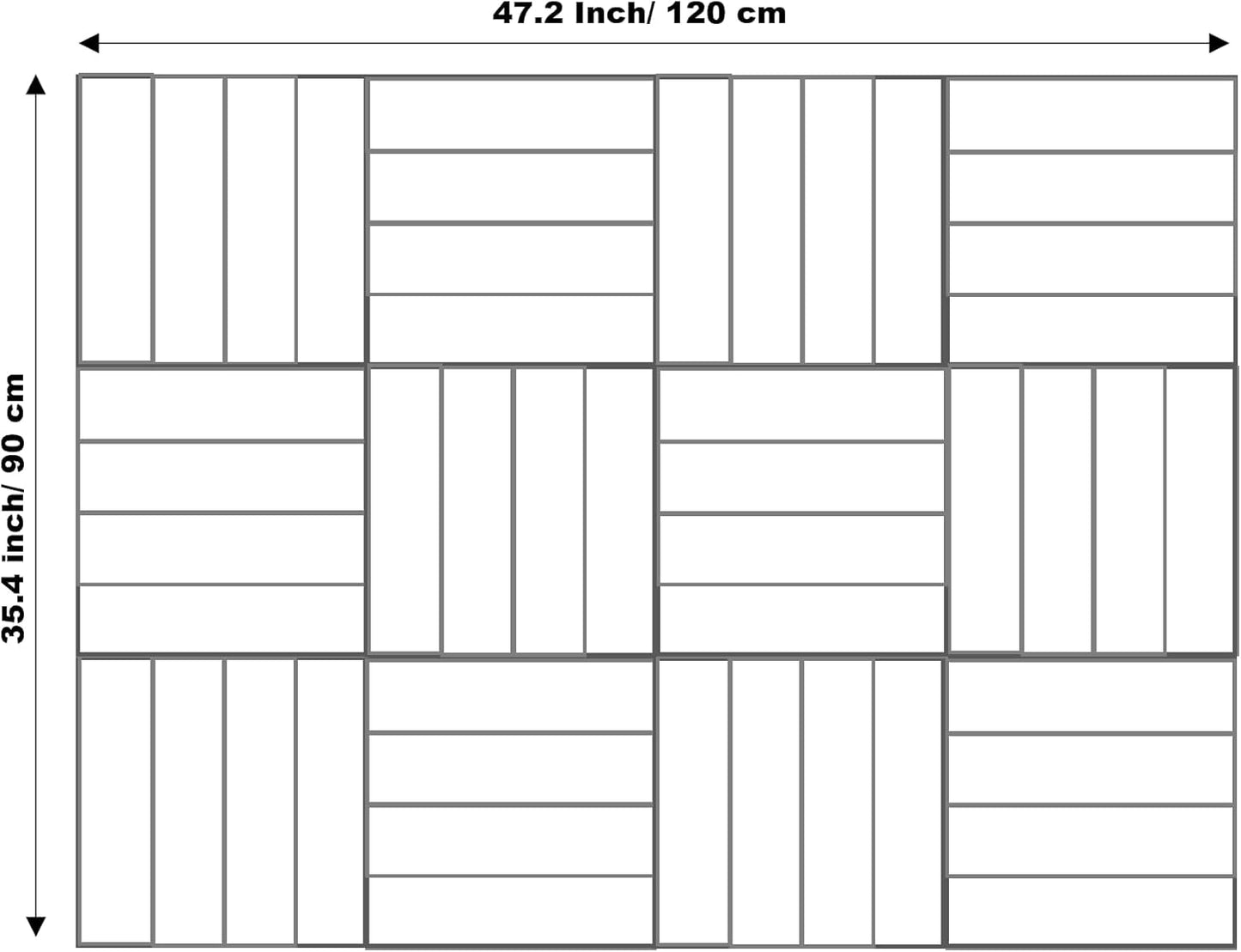 Skiennix Felt Bulletin Board Tiles - Modern Cork Board Alternative | Aesthetic Wall Panels for Home & Office | 12-Pack Beige