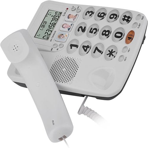 Regine Switzerland Corded Phone - 2-Line Design with Answering Machine & Caller ID | Noise Cancelling for Home & Office