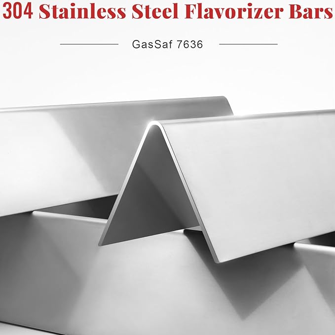 Gassaf 15.3inch Flavorizer bars and 18inch Burner Tube Set Replace for Weber Spirit 300 Series Spirit E310, E320, S310 S320, Part kit Replace for Weber 7636 69787