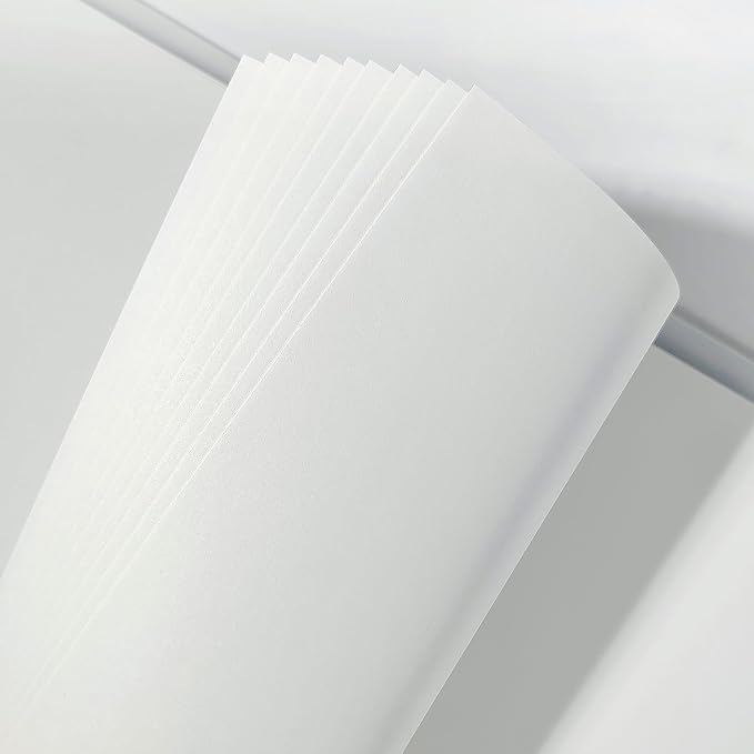 90 Sheets Blank Planner Refill Paper, 255x180mm, 9 Holes Inserts Papers B5 Loose Leaf Notebook Thick Sketch Paper for Drawing & Writing