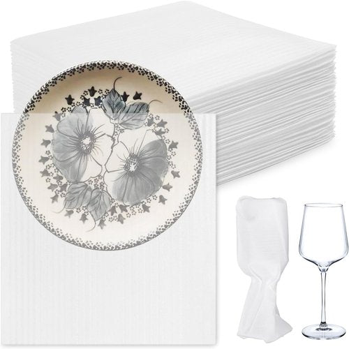Foam Pouches | 50 Pack 10x12 Inch Cushion Wrap for Fragile Items - Ideal for Mugs, Glasses, Dishes