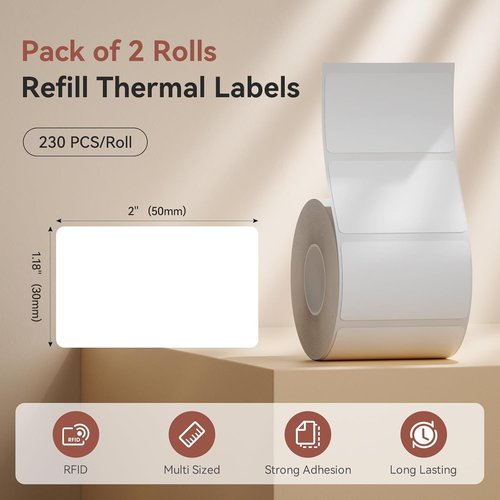 NIIMBOT B1 Label Maker - Includes 3 Roll Labels for Easy Organization and Customization
