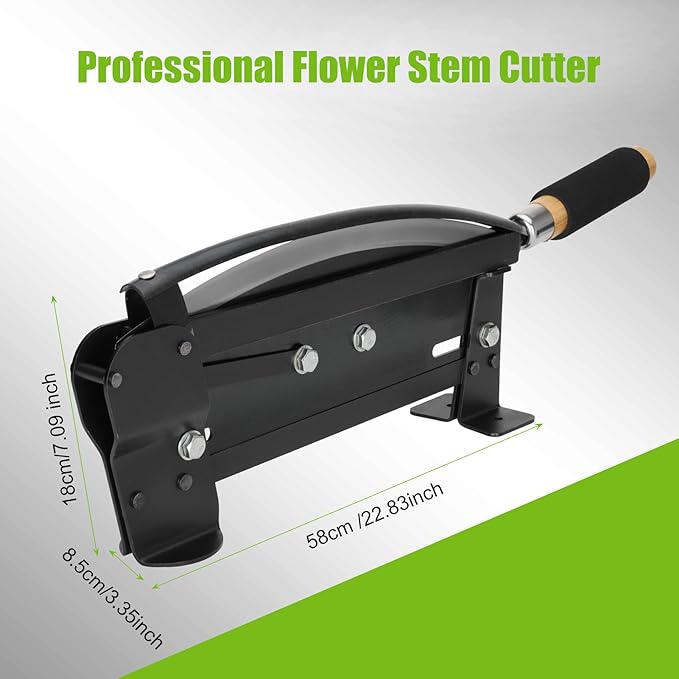 Flower Stem Cutter,14 in carbon Steel Blade Fresh Flower Stem Cutters with Safety Latch for Florists,Gardening ，Flower Arrangements Include:Screws ×4, Thorn Stripper ×1 and Thorn Silicones×4