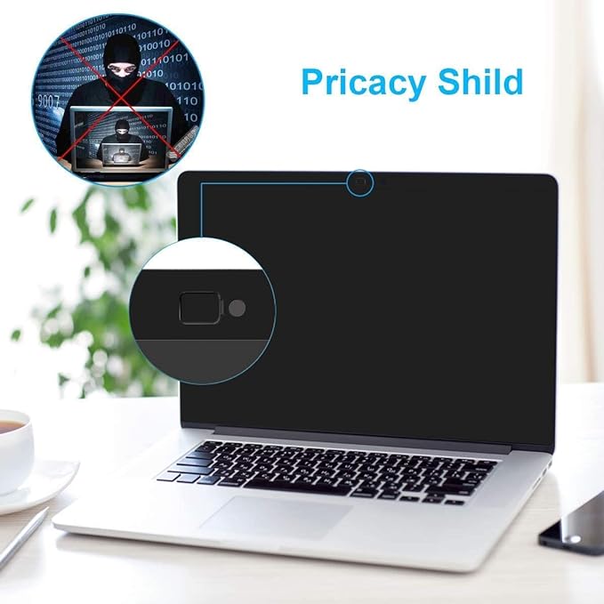 PYS Privacy Screen for MacBook Pro 13.3 Inch Laptop (2016-2022 M1/M2) – Magnetic Anti-Spy Security Filter with Webcam Cover Slider, Easy On/Off & Touch Bar Compatibility for MacBook Pro 13 inch Laptops