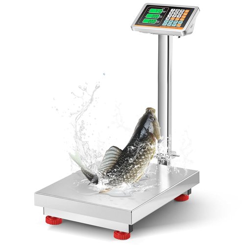 Bonvoisin Digital Platform Scale - Heavy Duty 660LB Stainless Steel Scale for Packages & Luggage | 20.4” x 16.5”