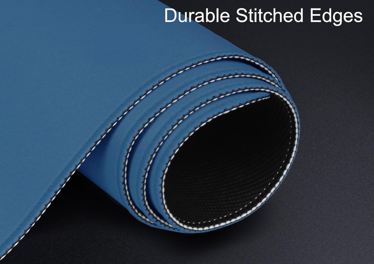 XXL Gaming Mouse Pad by [Brand Name] - Non-Slip Waterproof Rubber Base | 31.5" x 15.7" Blue Mat for Work & Play