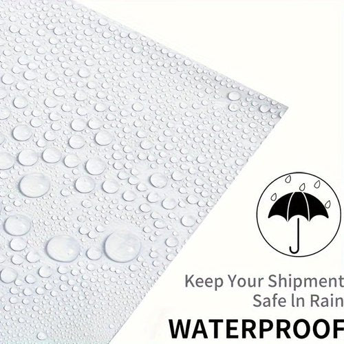 25PCS Colorful Gift Packaging - Waterproof Mail Bags | White 30x38+4cm for Secure Shipping