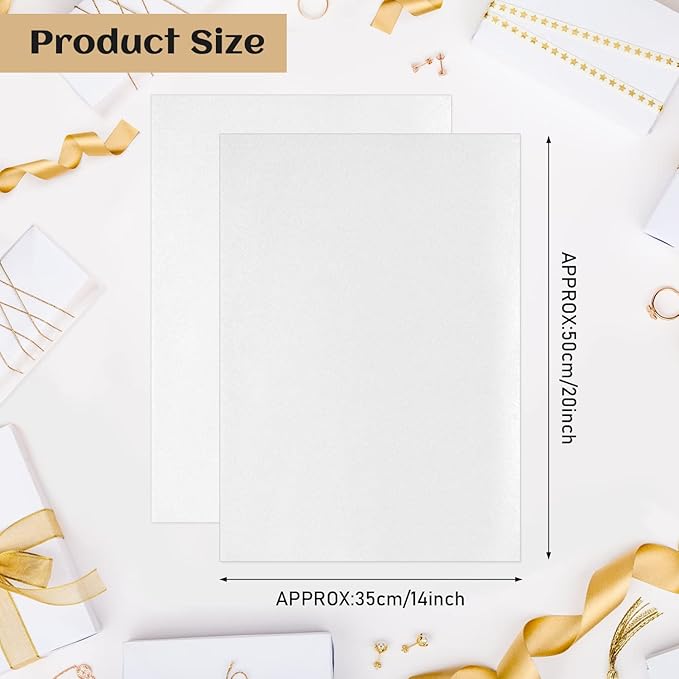 NEBURORA 120 Sheets White Tissue Paper 14 x 20 Inches White Wrapping Tissue Paper Bulk for Gift Bags Packaging Floral Filler Crafts Birthday Christmas Wedding Decor