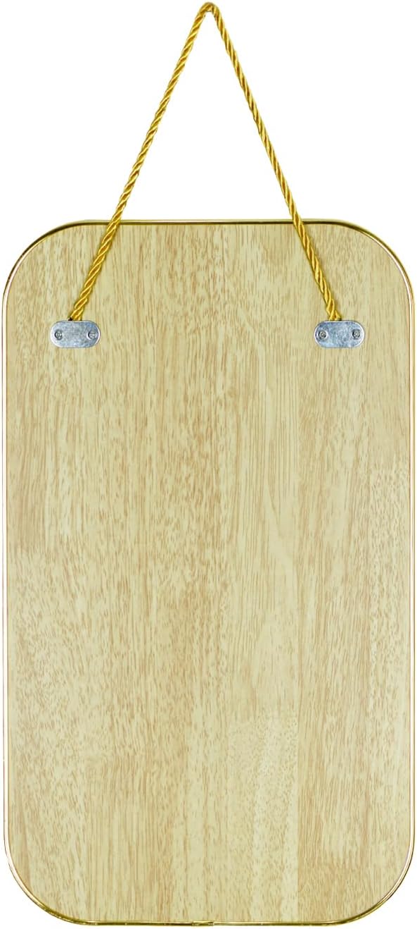 Gold Rectangular Wall Mirror, 15.6x9.2 Inch Modern Decorative Wall Mirror, Suitable for Bathrooms, Hallways, Entryways, and Other Spaces(15.6x9.2 inch) (Gold)