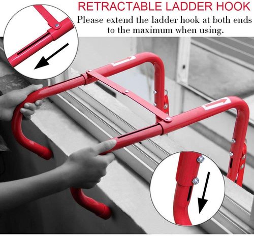 Hausse Retractable Fire Escape Ladder - 25 Feet for 3-Story Buildings | Safety & Convenience