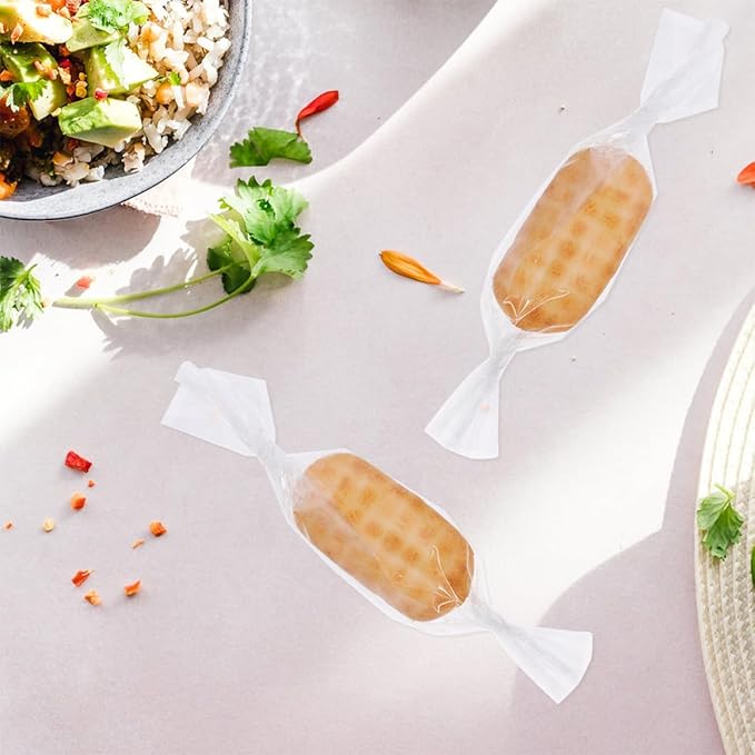 OATIPHO 100pcs Clear Cellophane Wrap Sheets for Flower Bouquets Transparent Wrapping Film Thickness Multipurpose Candy and Wrappers for DIY Crafts and Floral Arrangements