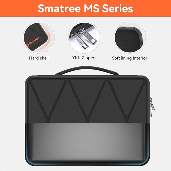 Smatree MS85T Hard EVA Protective Sleeve Case with Stand Compatible for 15.6 inch Acer Aspire Go 15, for 15.6 inch Acer Aspire 5 A515-58M-7570, for 16inch Swift Edge 16 Laptop