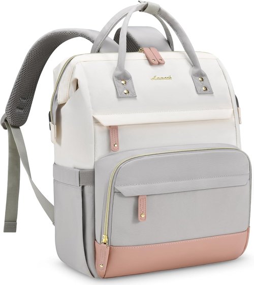 LOVEVOOK Laptop Backpack - 15.6 Inch Waterproof Business Bag for Women | Large Capacity College Bookbag