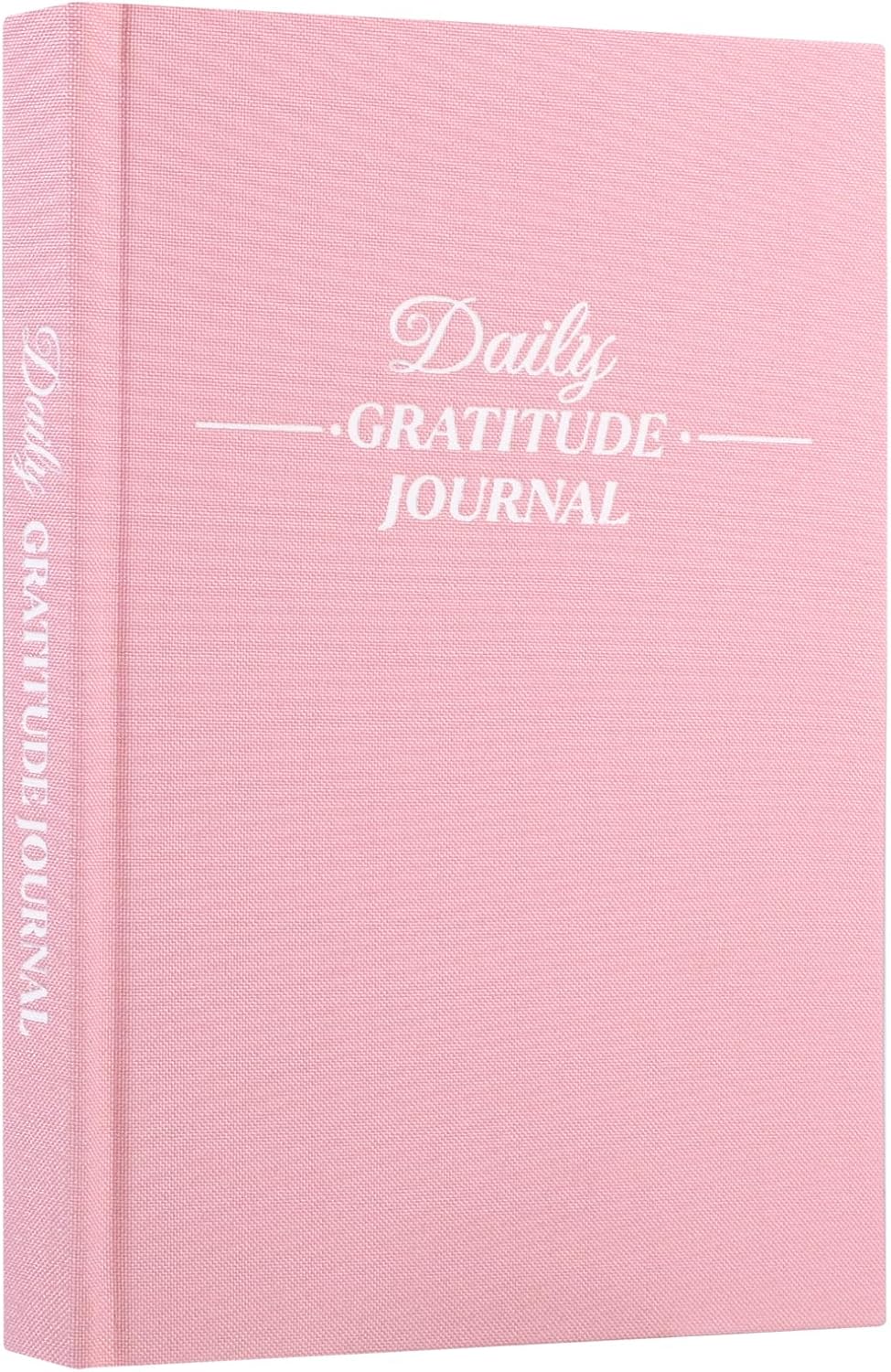 Thboxes Daily Gratitude Journal - Undated 5-Minute Journal for Happiness & Mindfulness | Light Pink, 8.4 x 5.7 Inch
