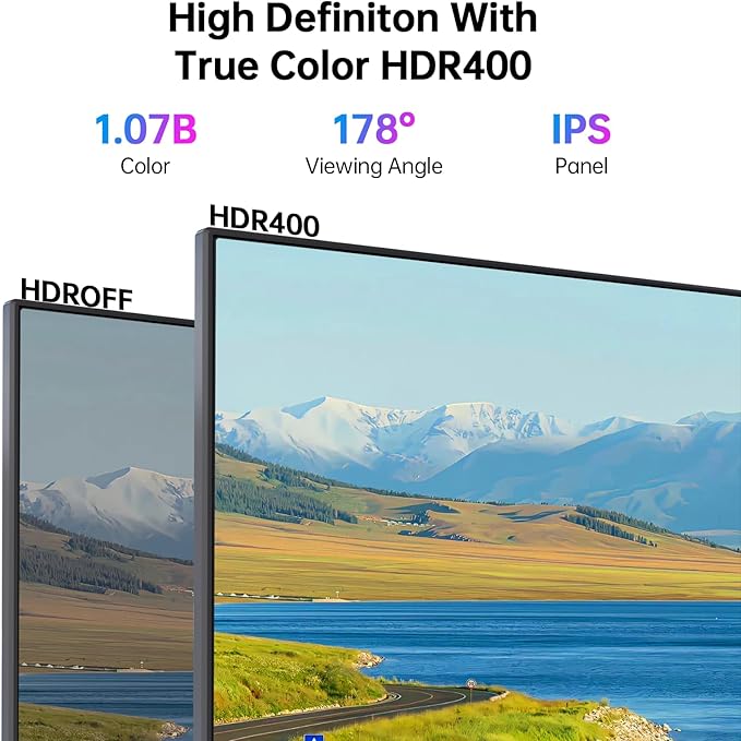 KTC 27 Inch 4K UHD Computer Monitor, IPS 3840×2160 Monitor with HDR400, DCI-P3 95%, 1.07 Billion Colors, HDMI DisplayPort, 60Hz PC Monitor, H27P27